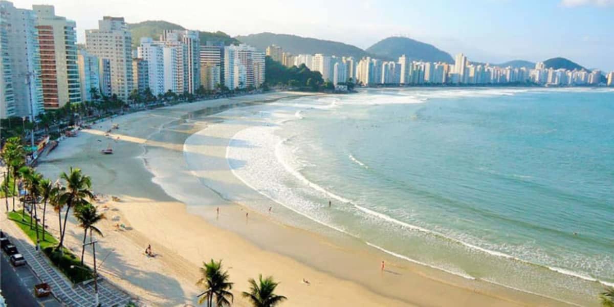 Apartamento 100 metros da praia das Astúrias Guarujá Exterior foto